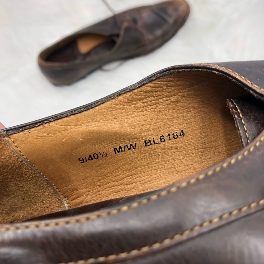 Bølo Brown Leather Lace Up Shoes Size 9 - Picture 6 of 6